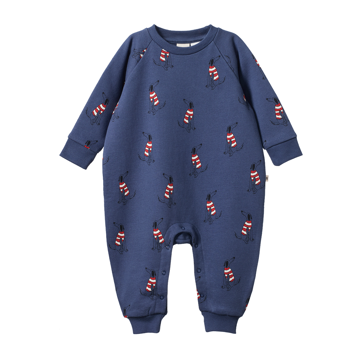 Long Sleeve Juno Romper || Best Friend Indigo Print