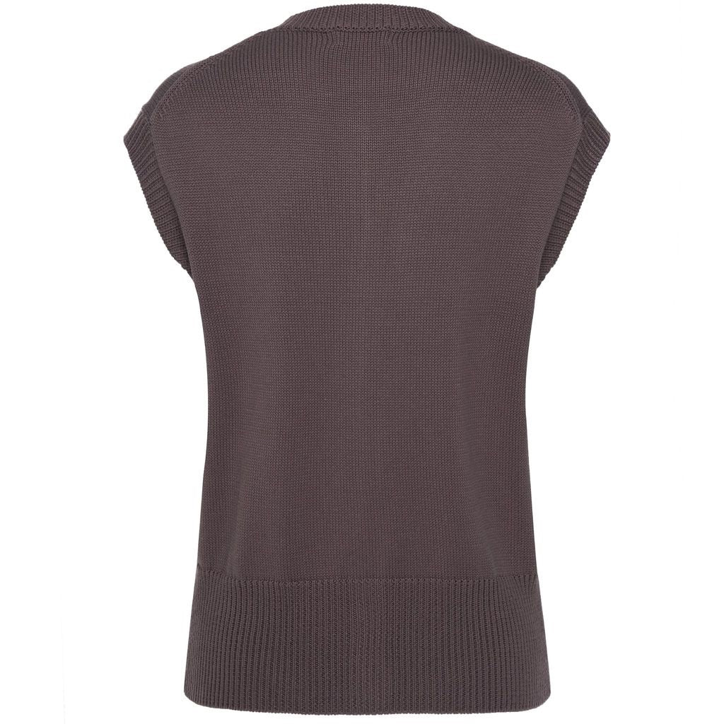 Chloe - Women's Knit Vest || Cocoa