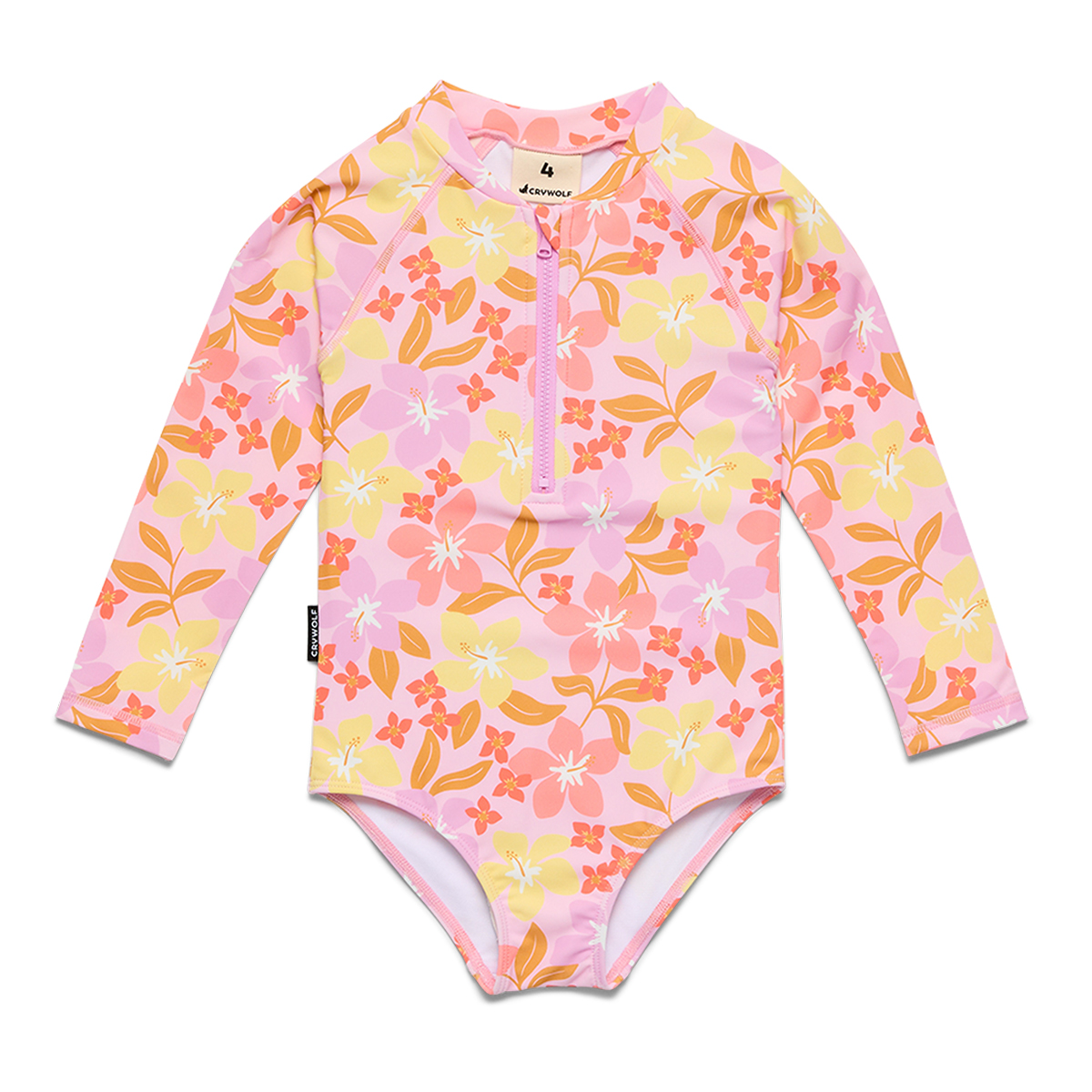 Long Sleeve Swimsuit || Hibiscus Daza