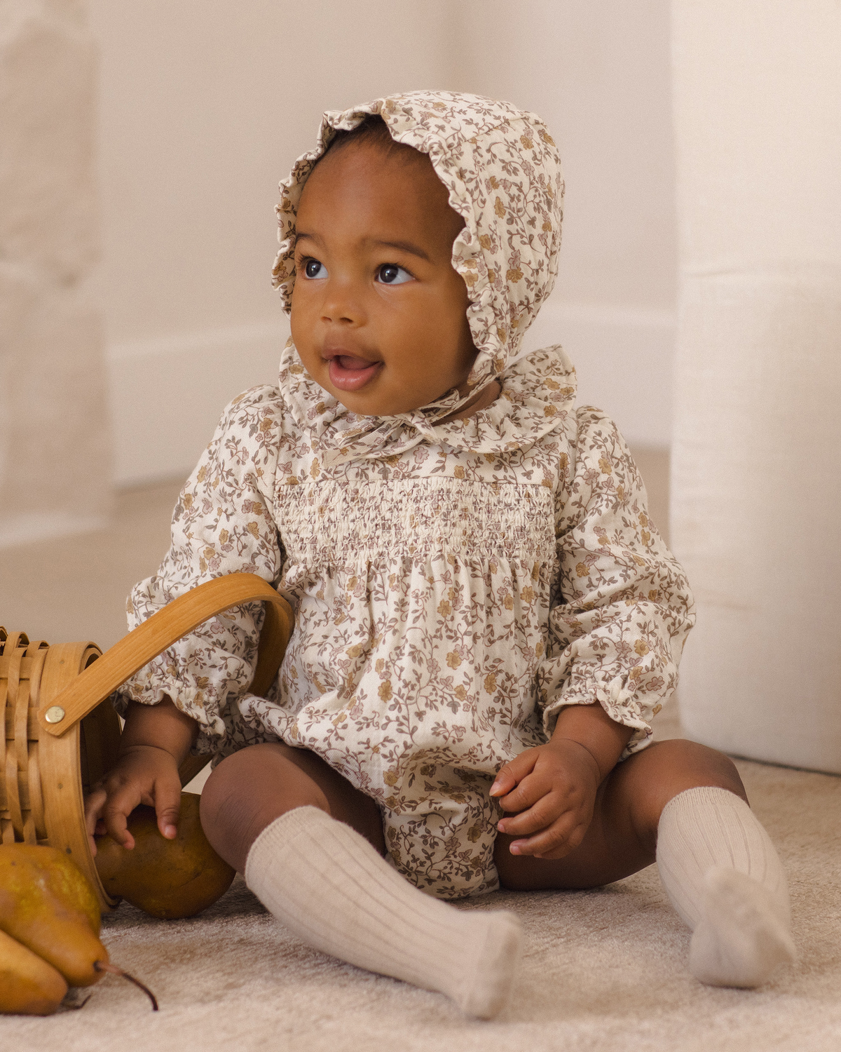 Woven Ruffle Bonnet || Posy