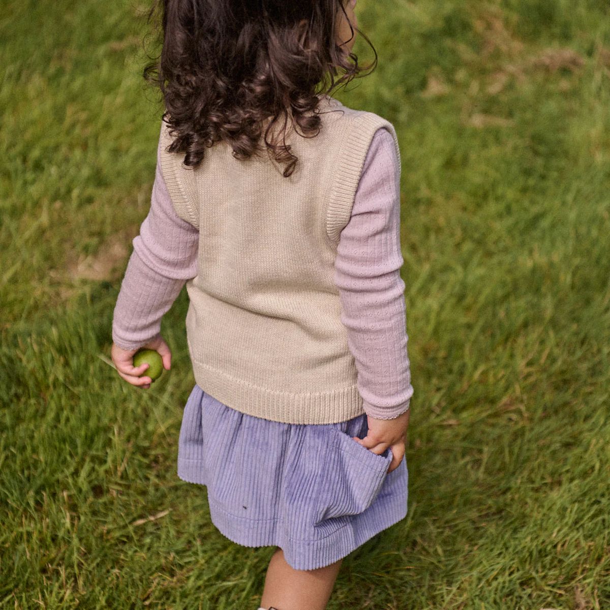 Merino Essentials Pointelle Long Sleeve Cloud Tee || Lilac