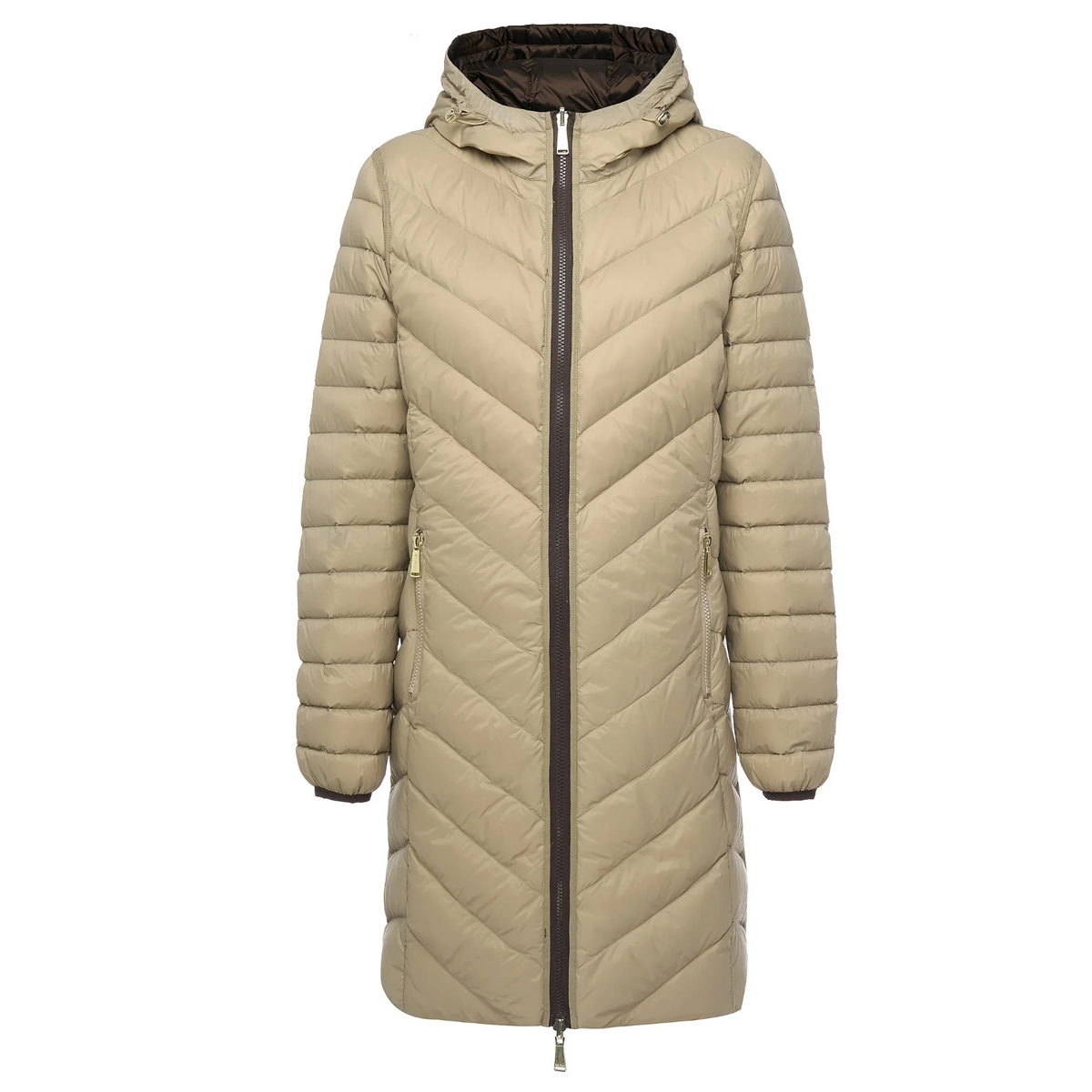 Arnie - Women's 90/10 Reversible Down Jacket || Chocolate/Palamino