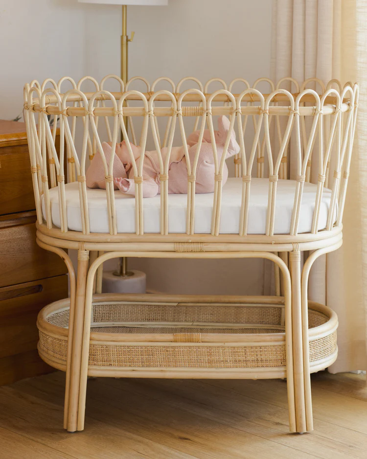 Baby Beanie || Heathered Rose