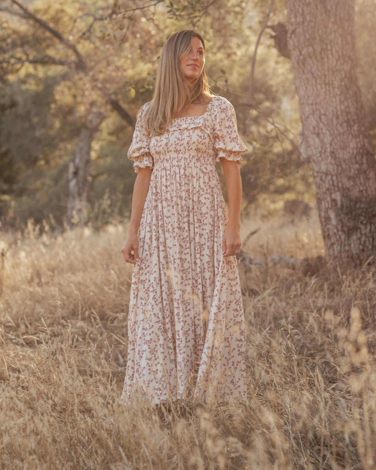 Womens Birdie Dress || Floral Toile