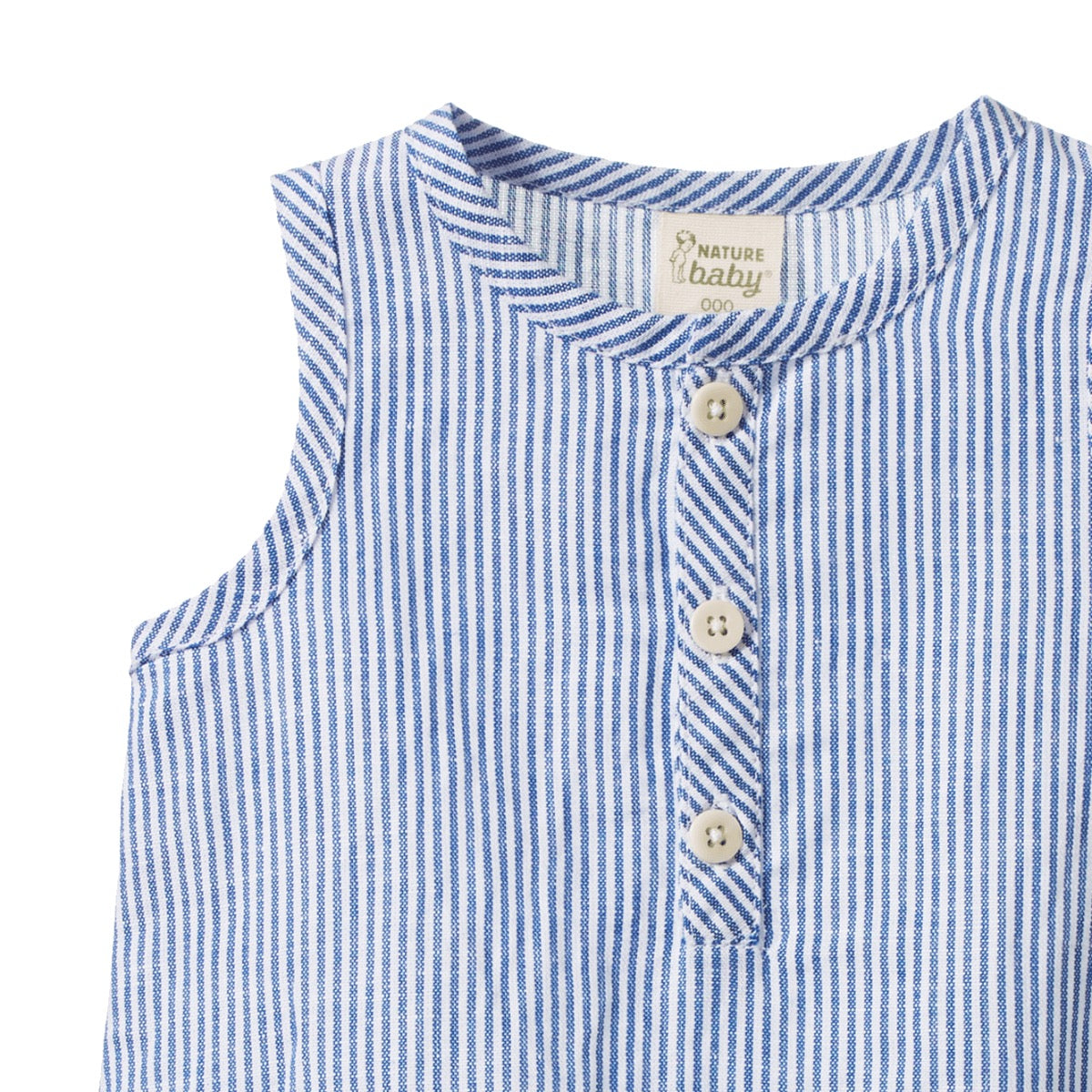 Cedar Suit Linen || Blue Stripe