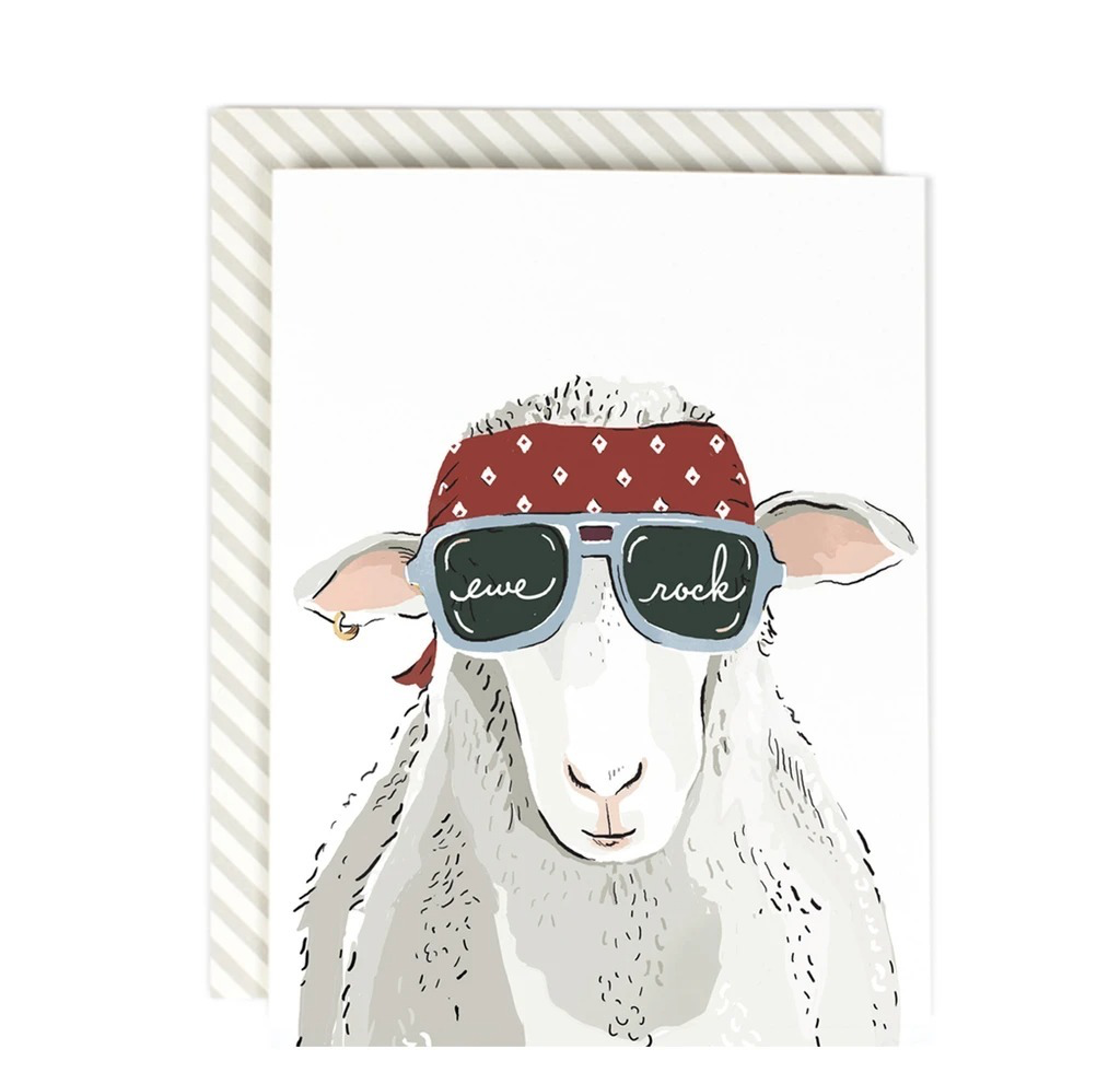 Ewe Rock Card