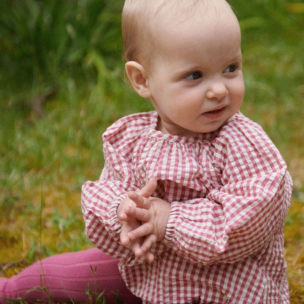 Meadow Bodysuit Gingham || Jam Check