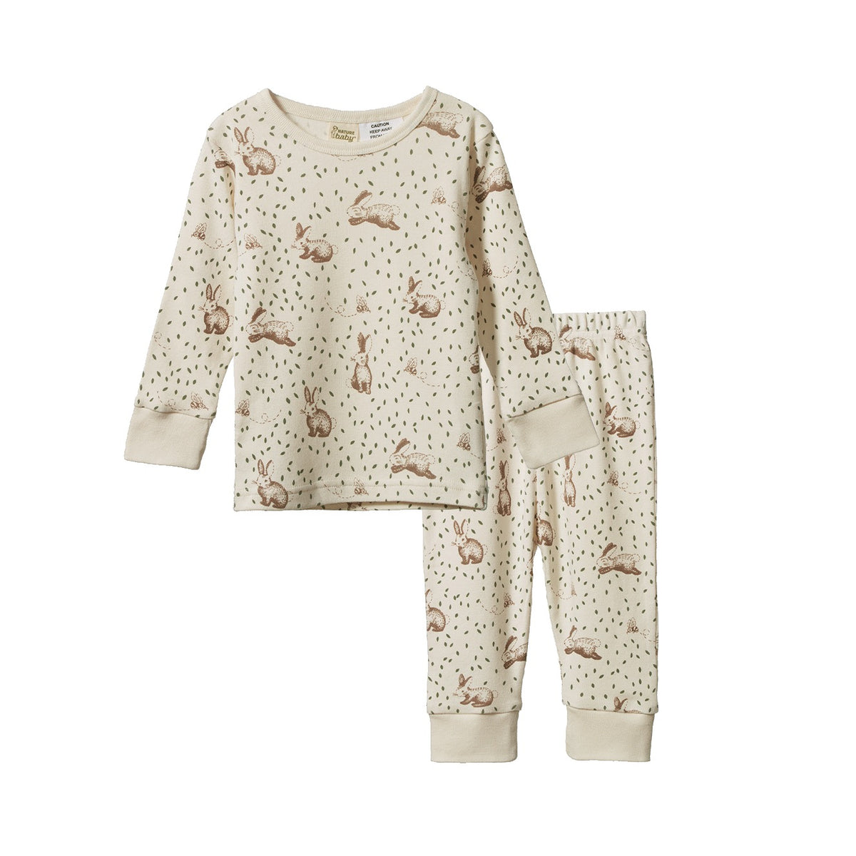 Long Sleeve Pyjamas 2PC || Rabbitty Print