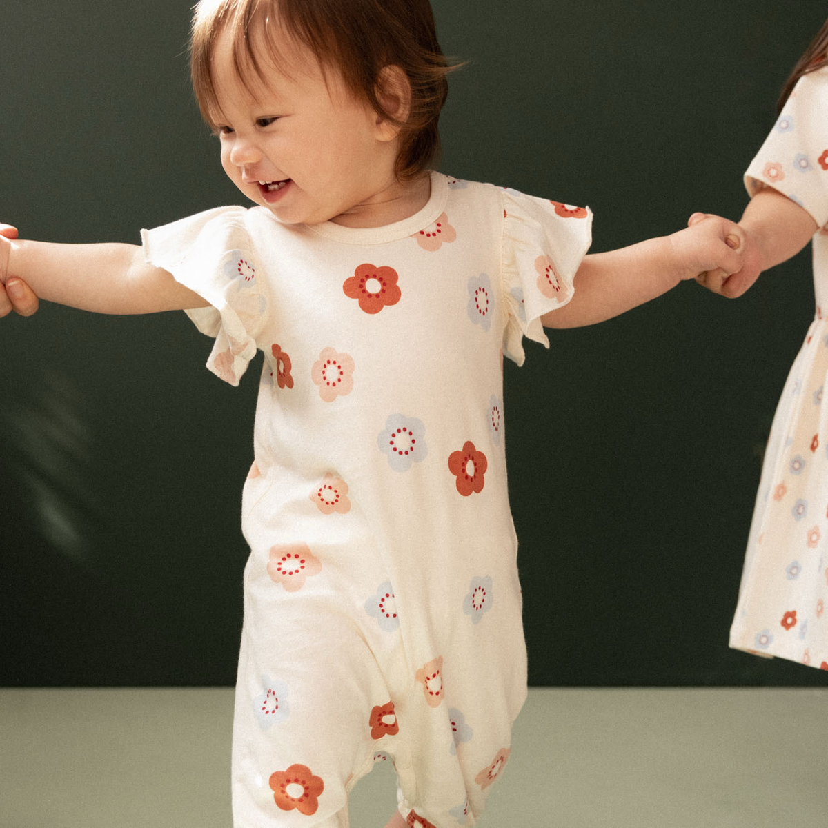 Tilly Suit || Flora Stamp Print