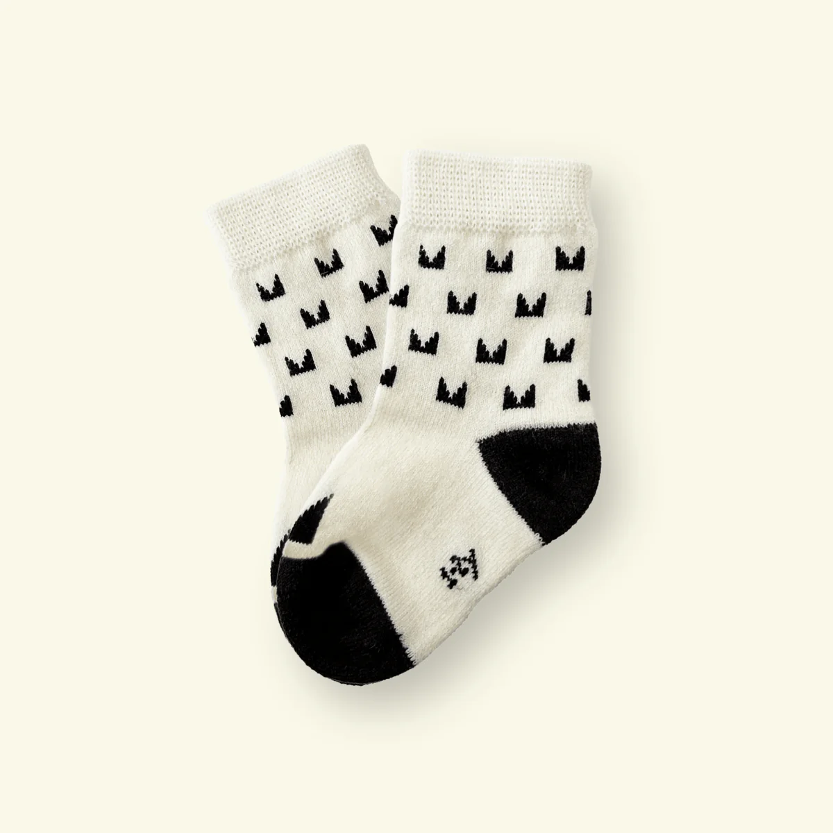 Mosey Merino Baby Socks || Pixel