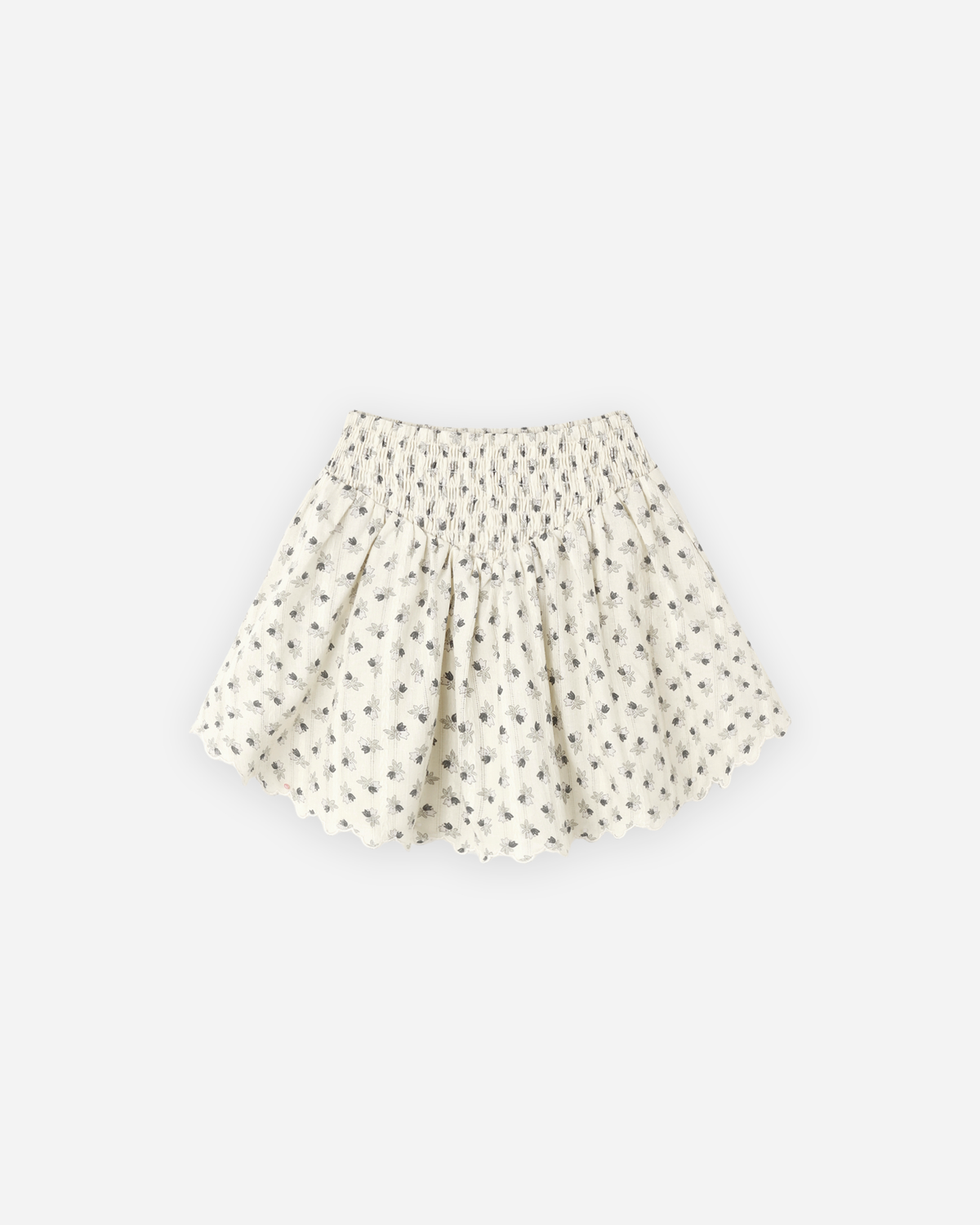 Smocked V Mini Skirt || Vintage Fleur
