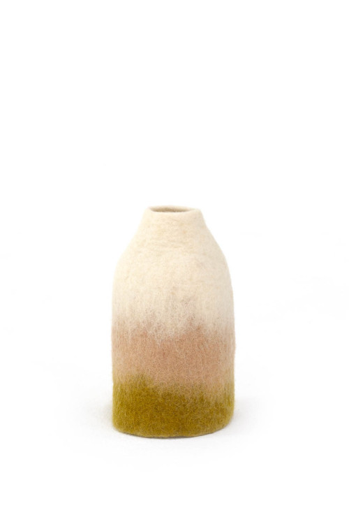 Shade Bell Vase Cover || Nude/Pistachio