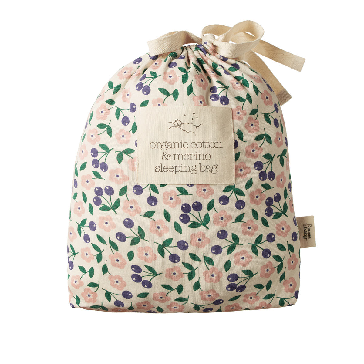Organic Cotton & Merino Sleeping Bag || Grande Briarwood Print