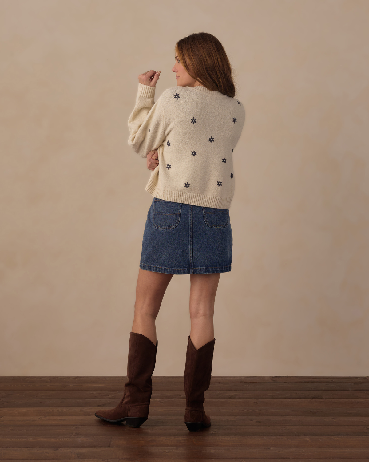 Womens Tennessee Mini Skirt || Indigo