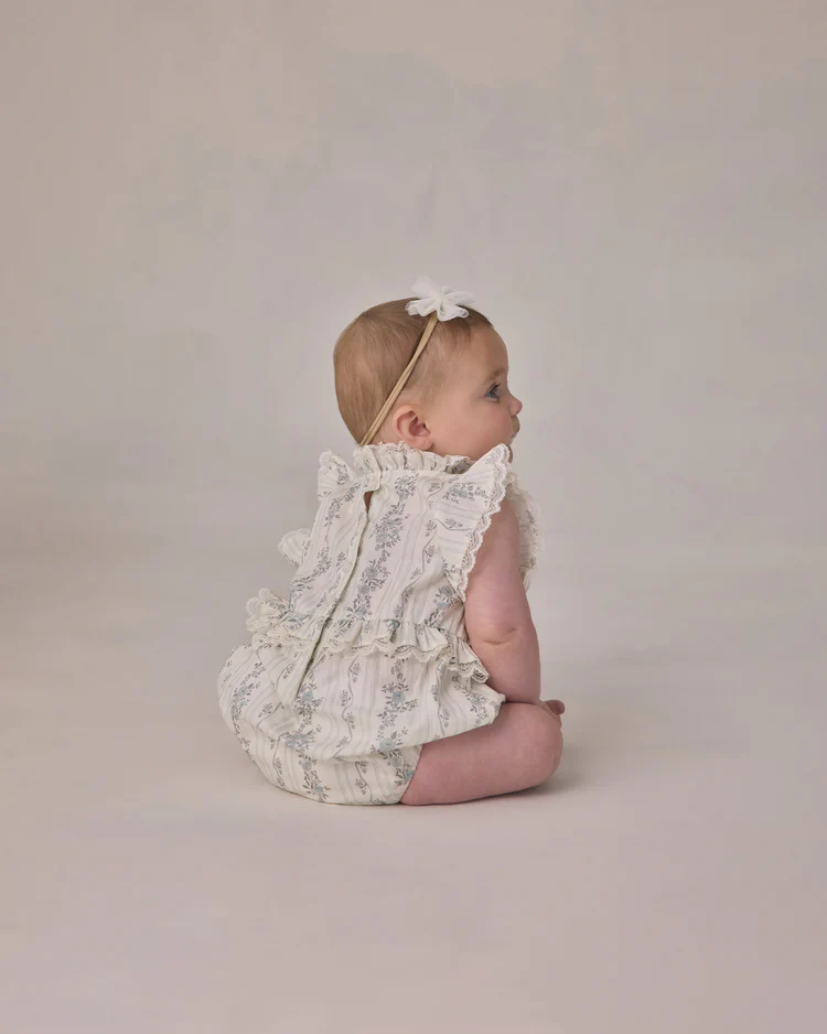 Alice Romper || French Floral Stripe