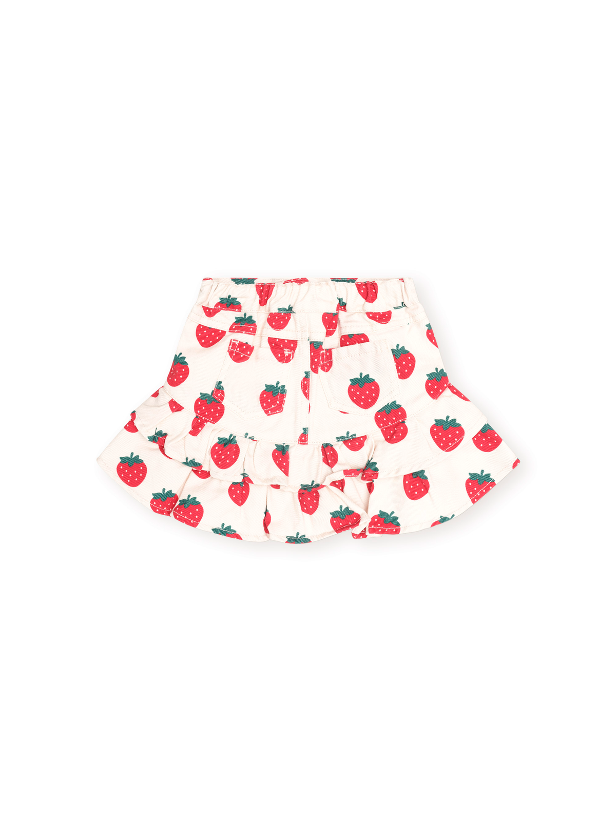 Strawberry Tiered Skirt || Multi