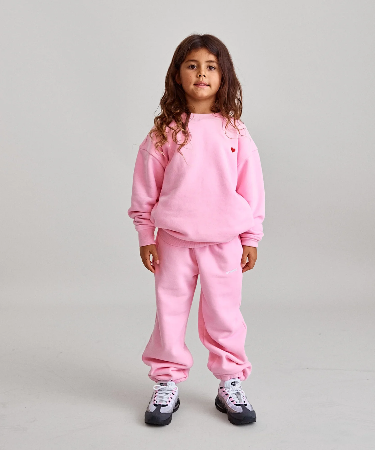 Heart Crewneck || Baby Pink
