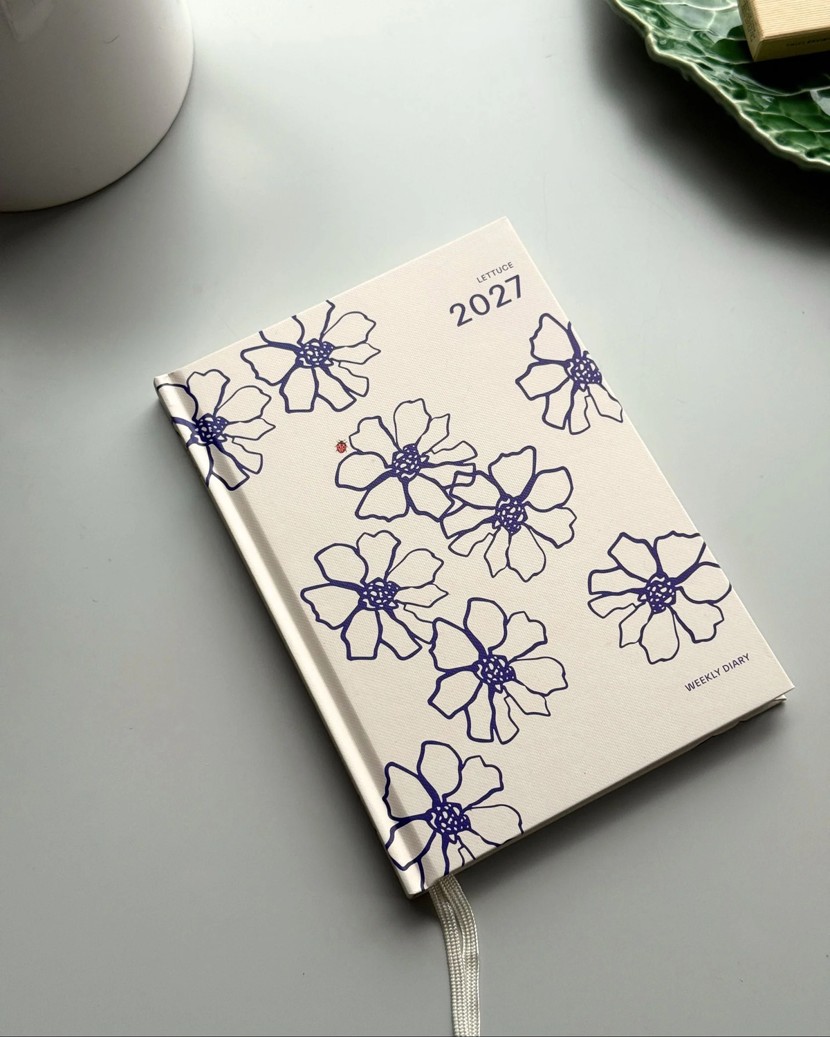 Lettuce Weekly Diary 2027 || Blue Flowers