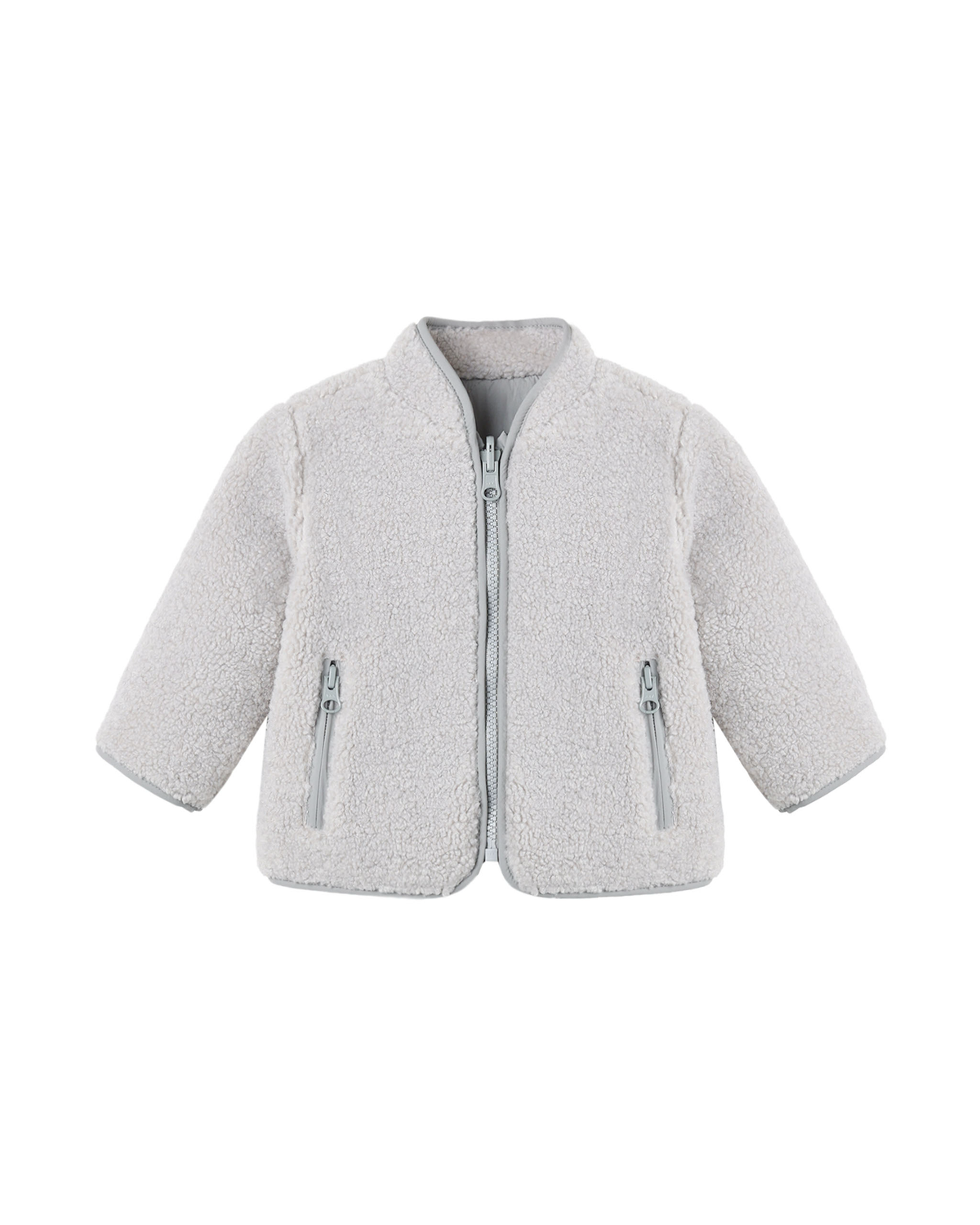 Sherling Zip Jacket || Fog