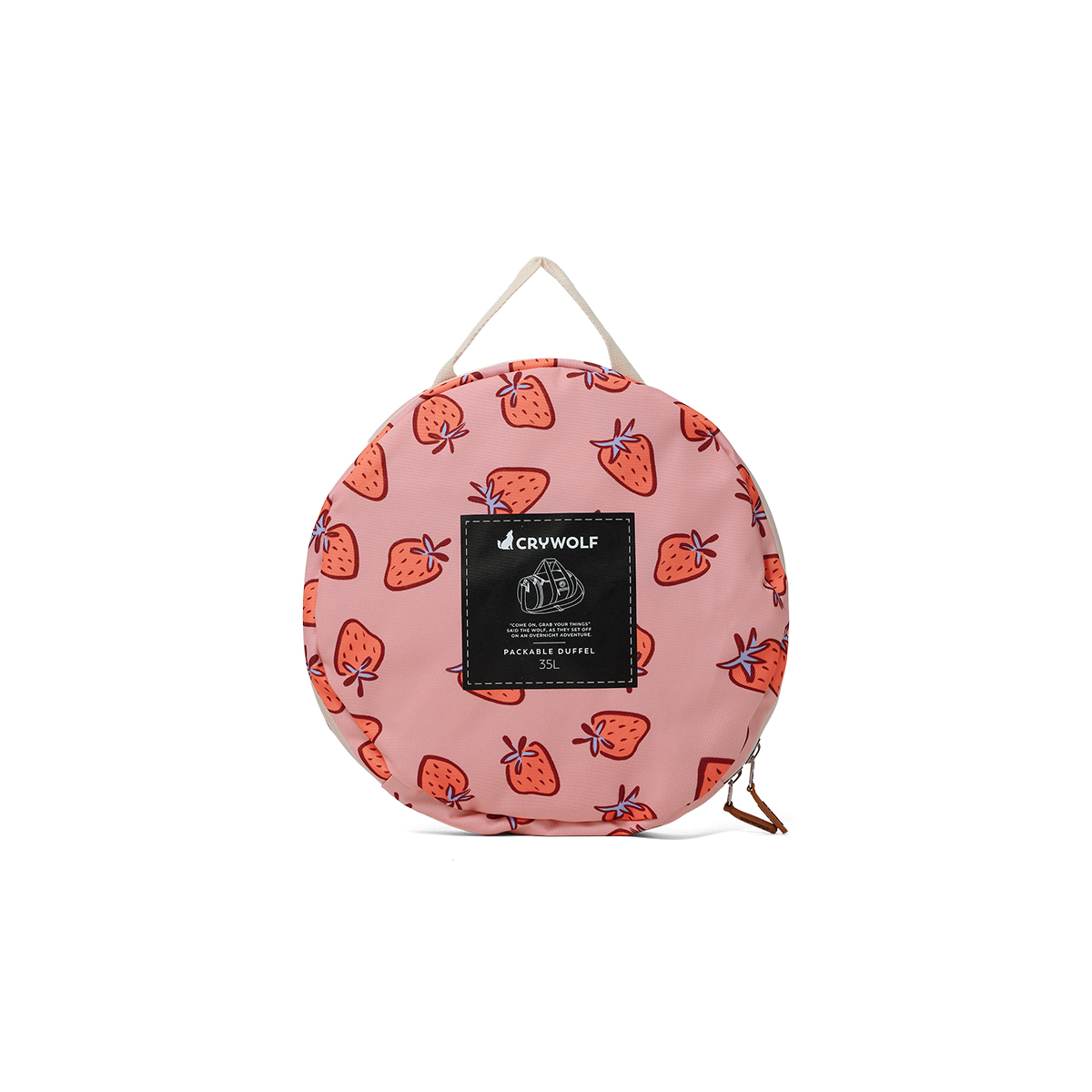 Packable Duffel || Strawberry Splash