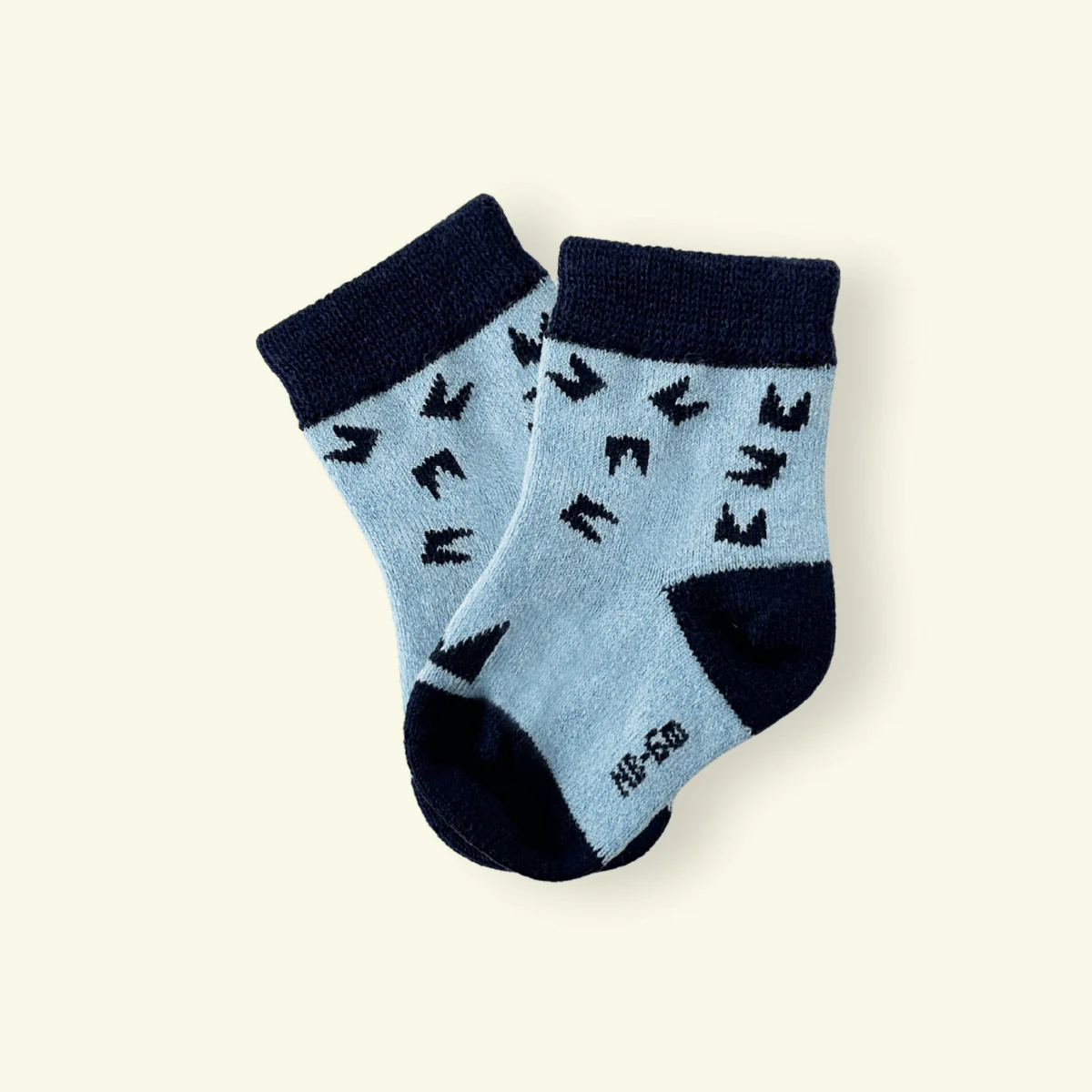 Mosey Merino Baby Socks || Night