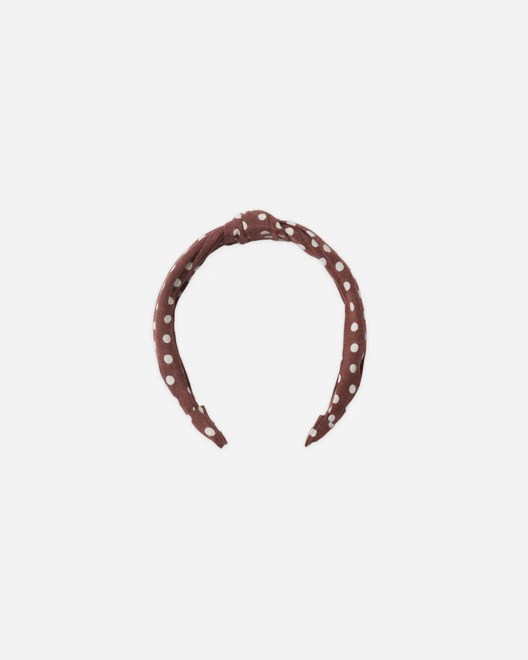 Knotted Headband || Polka Dot