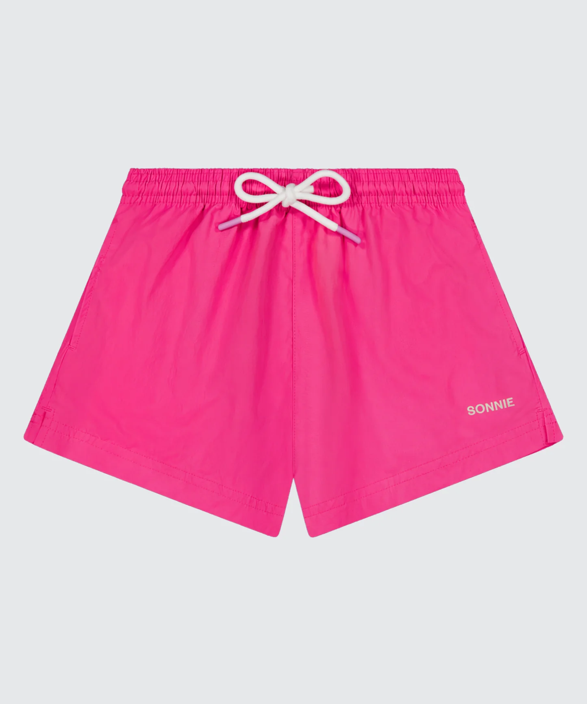 Nylon Shortie Shorts || Hot Pink