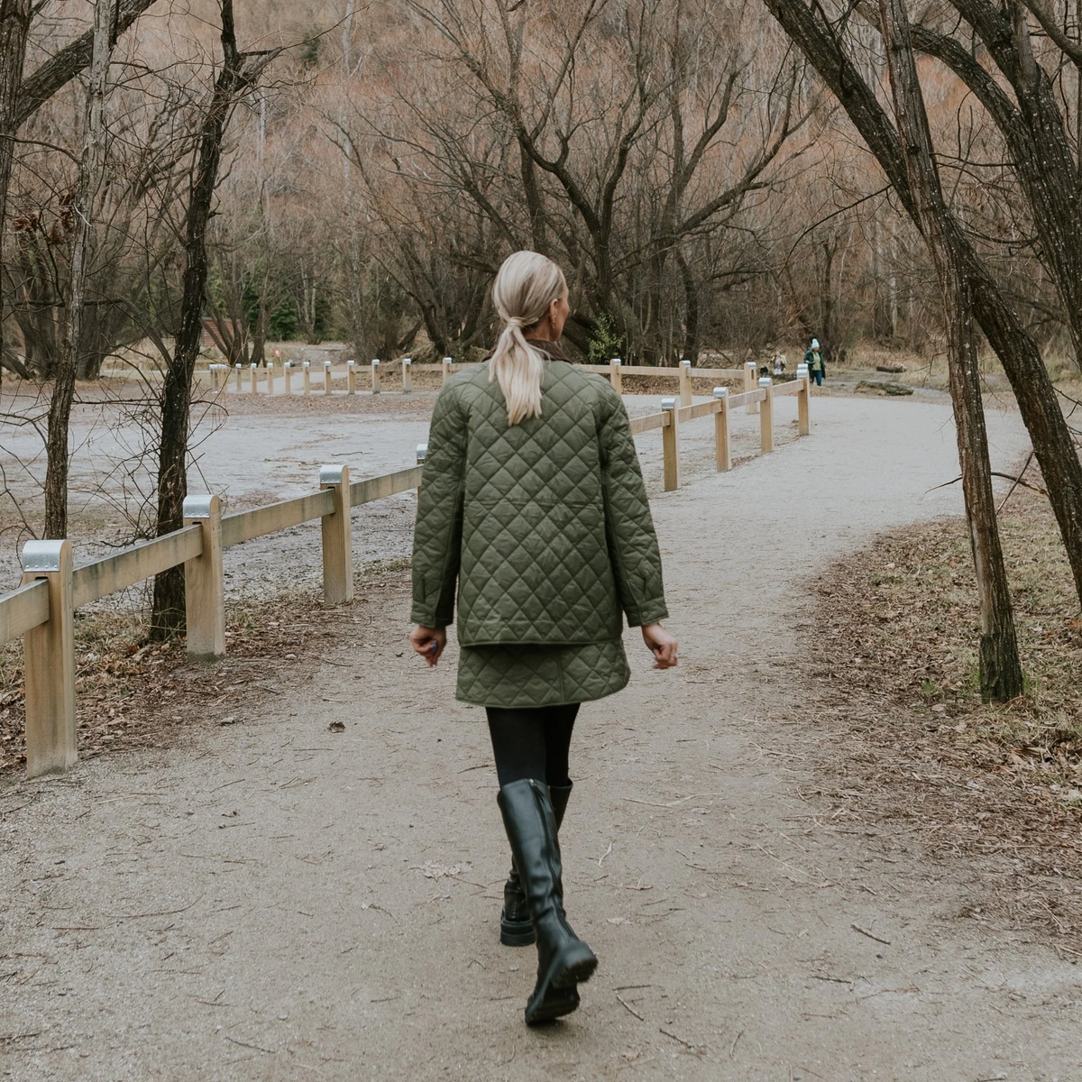 Daisy - Women's Quilted Jacket || Olive Green
