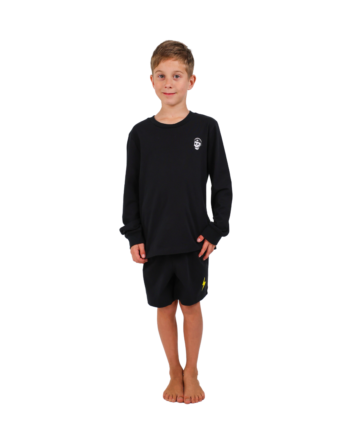 Black Skull Skater Pyjamas