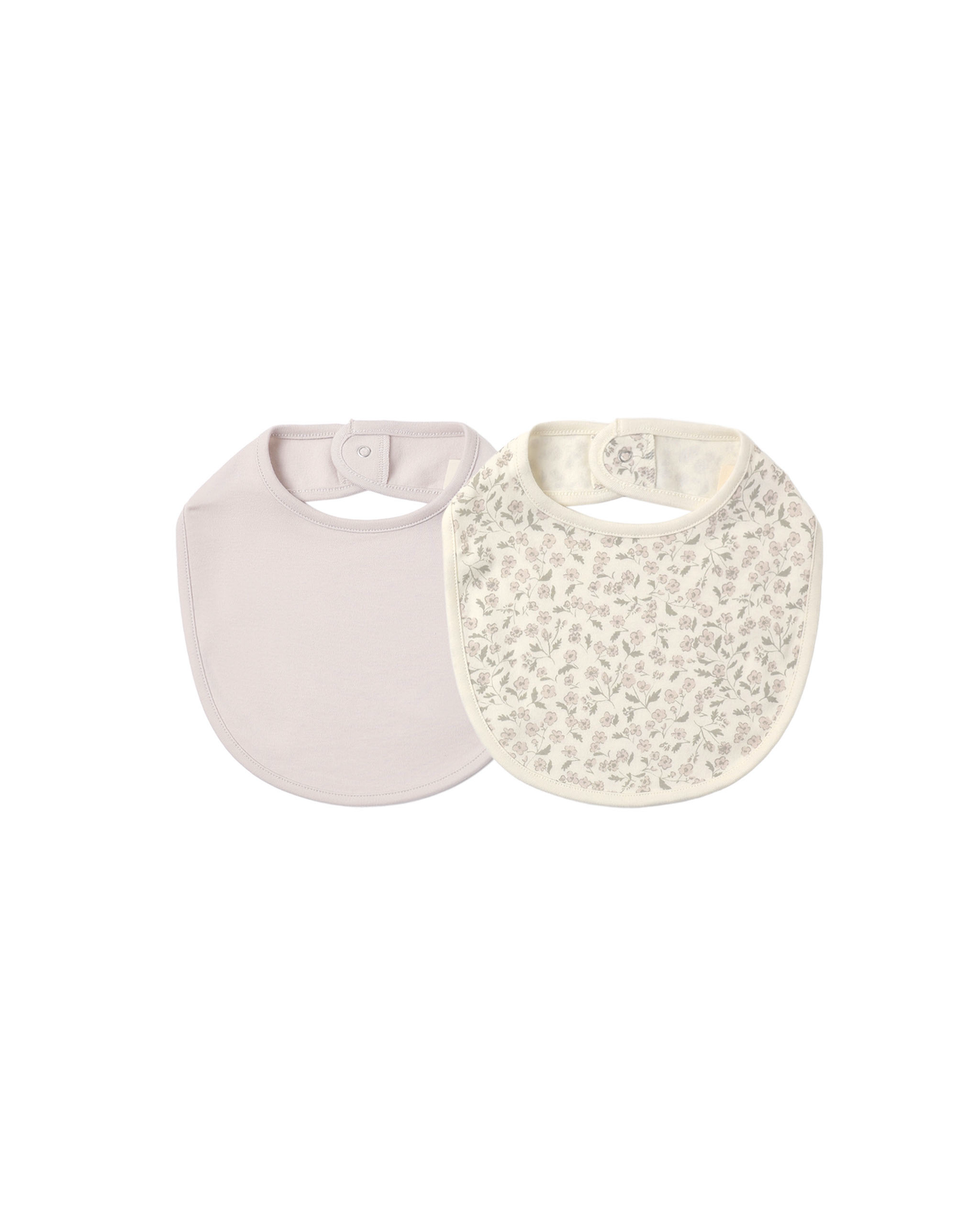 Jersey Snap Bib 2 Pack || Floret/Lilac Mist