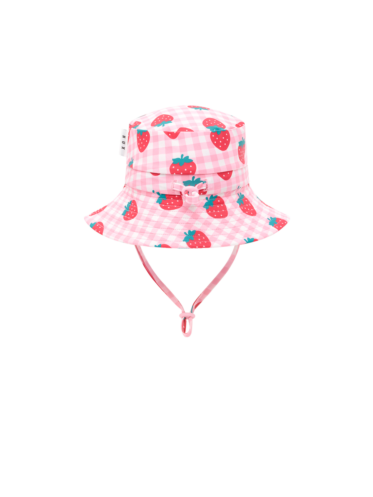 Strawberry Check Swim Hat
