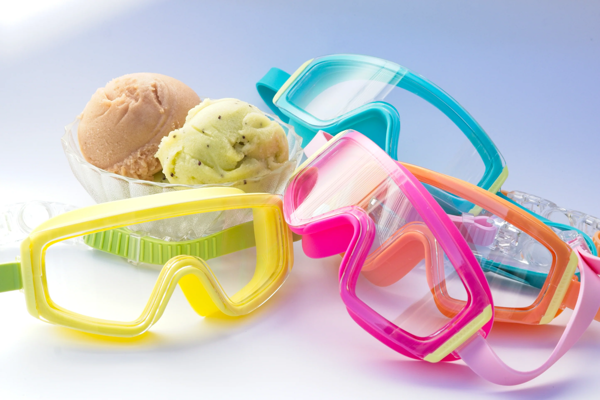 Kiddo Goggles Size 3-8 Years || Lemon Lime