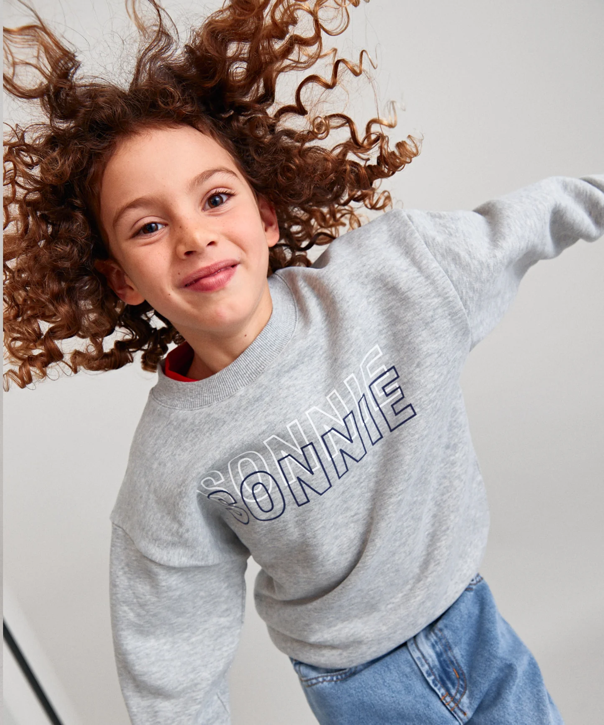 Double Vision Crewneck || Grey Marle