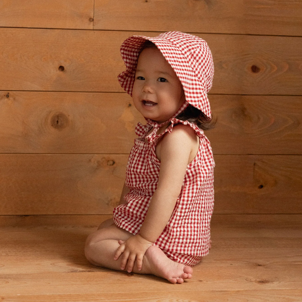 Sunhat || Red Gingham
