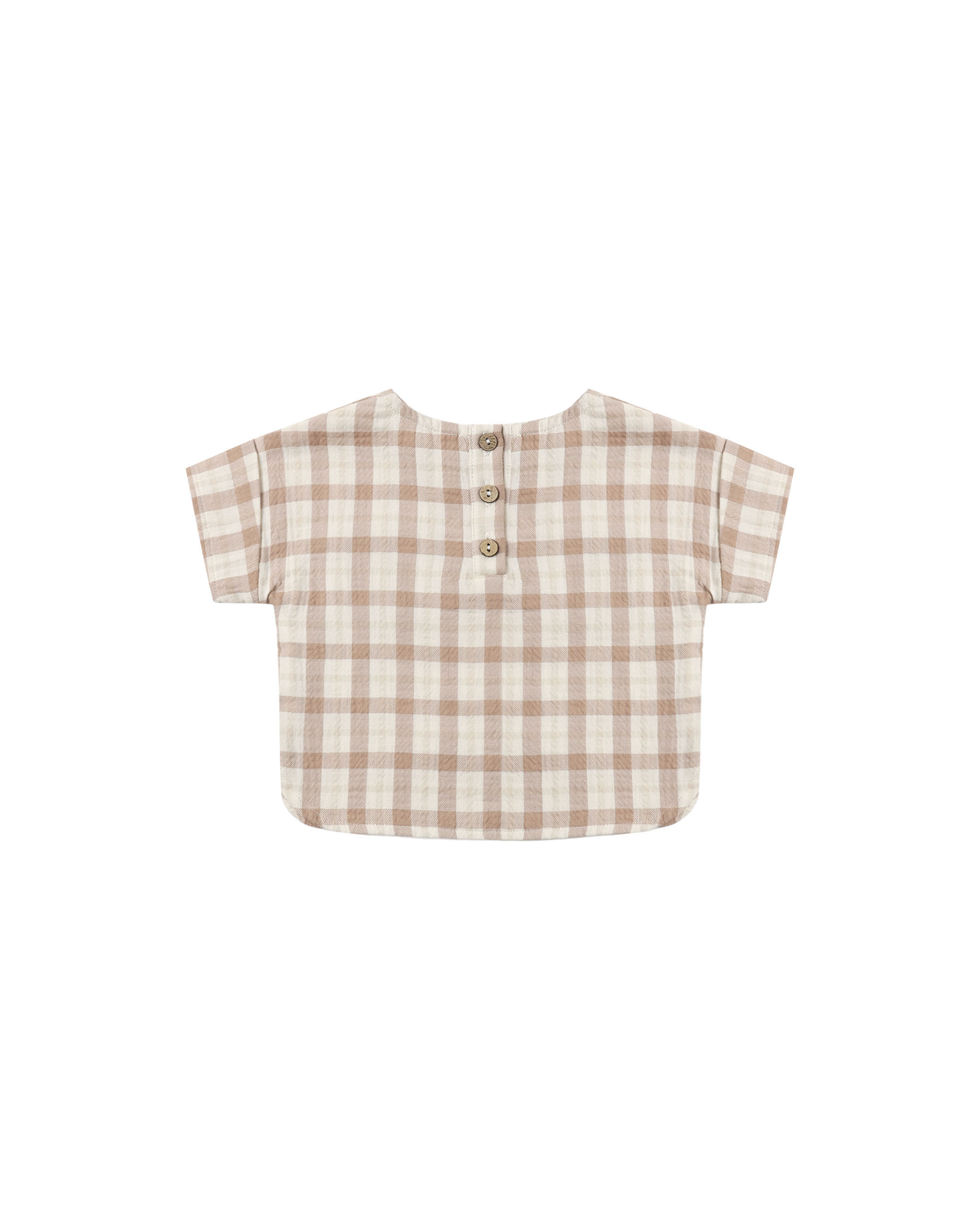 Woven Boxy Top || Rustic Plaid