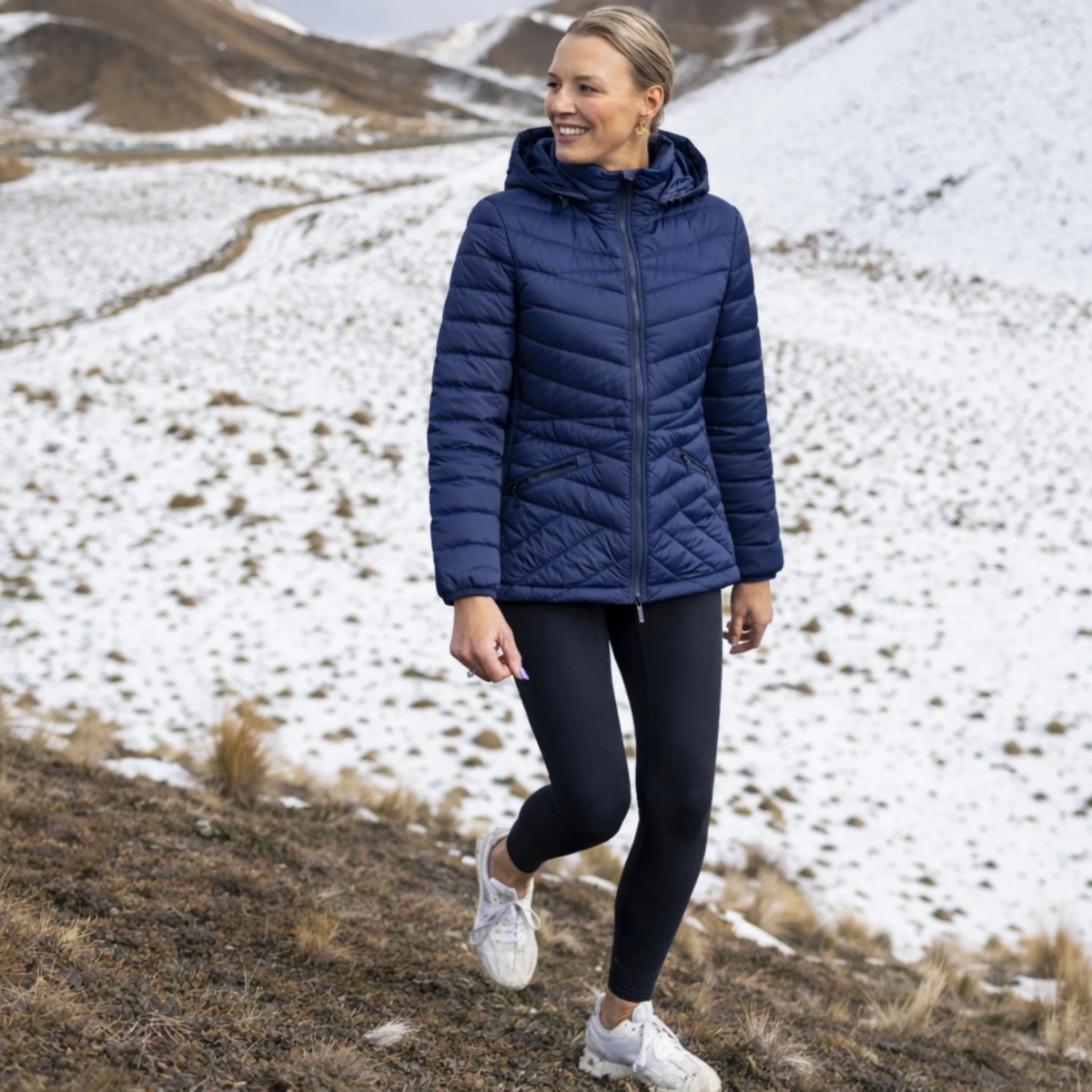 Cushla - Women's 9/10 Packable Down Jacket ||Moonlight
