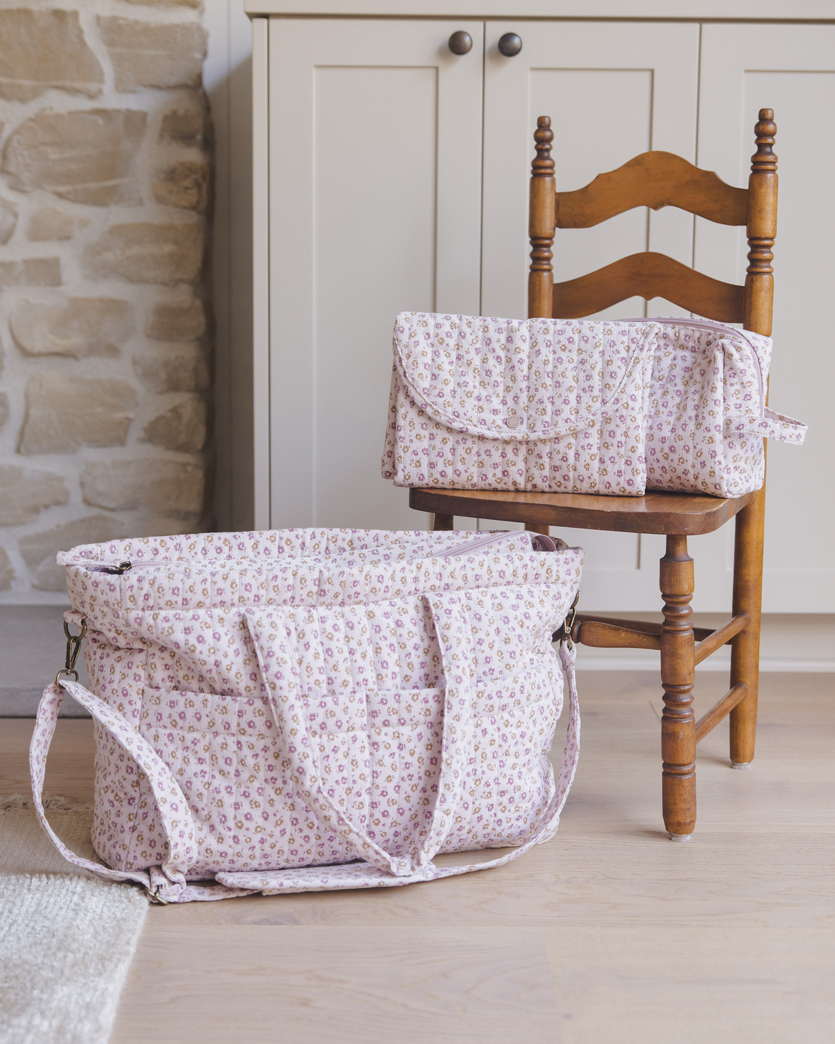 Diaper Bag + Changing Pad || Wildflower
