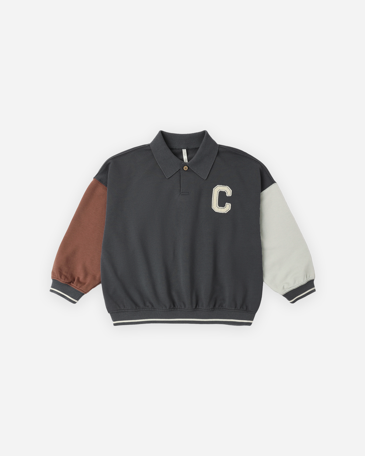 Collared Sweatshirt || Colour Block