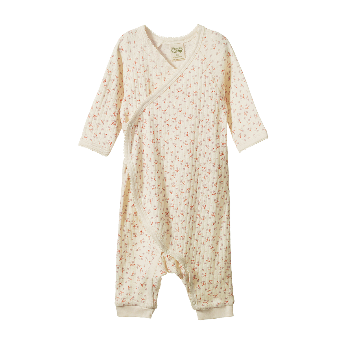 Kimono Stretch & Grow Pointelle || Dandelion Print