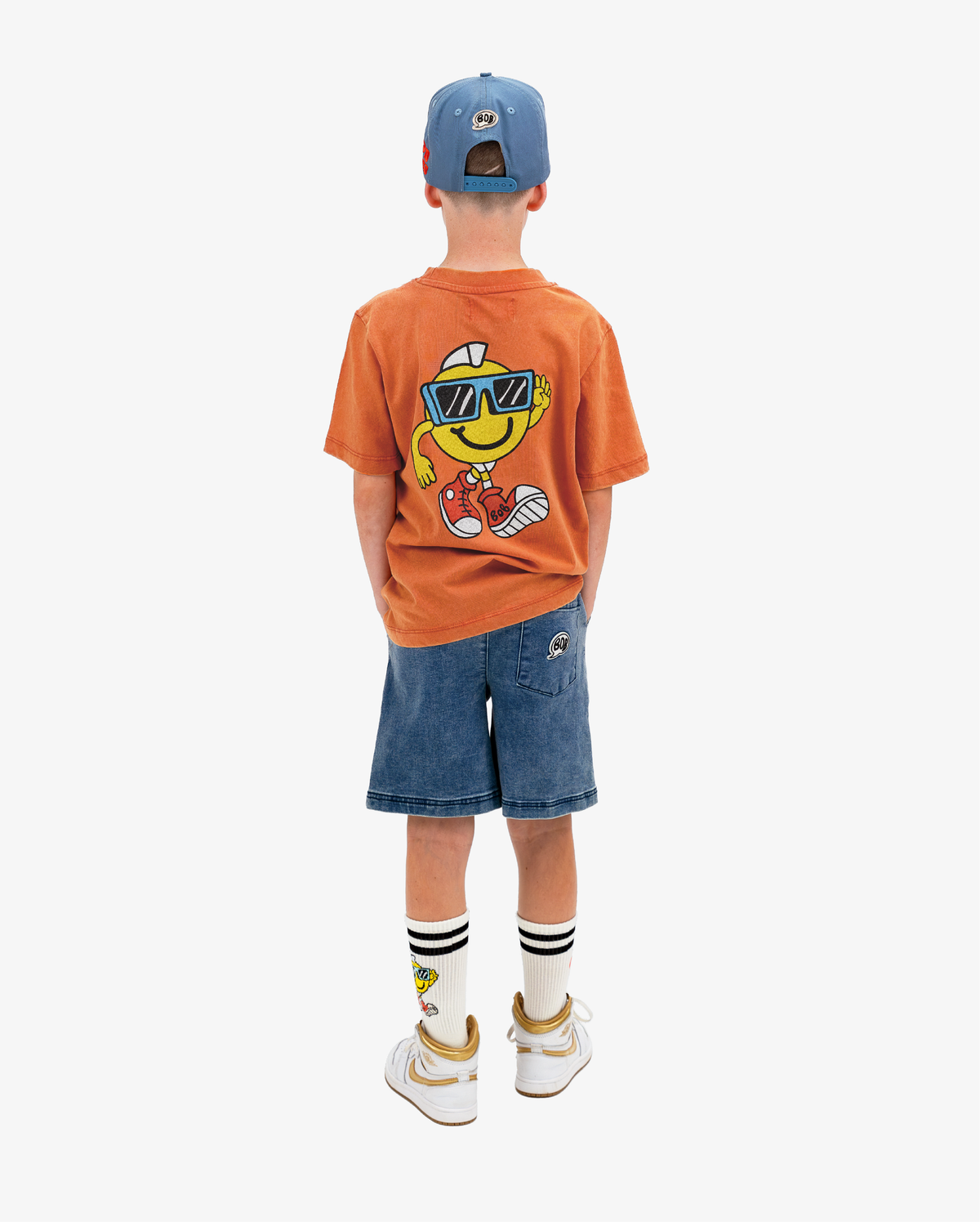 Good Vibes BOB Tee || Washed Orange