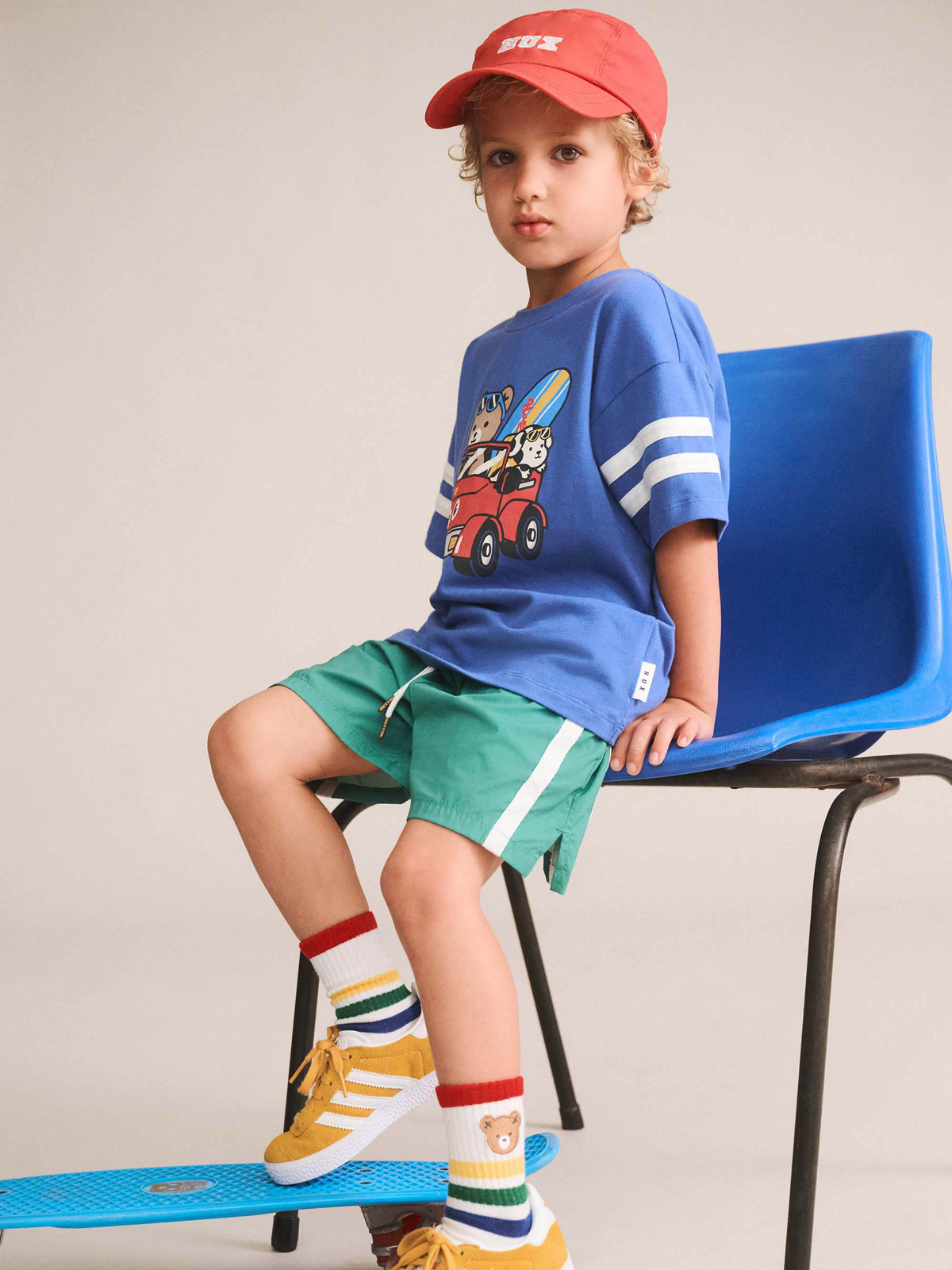 Beach Buggy Sporty Slouchy Tee || Cobalt