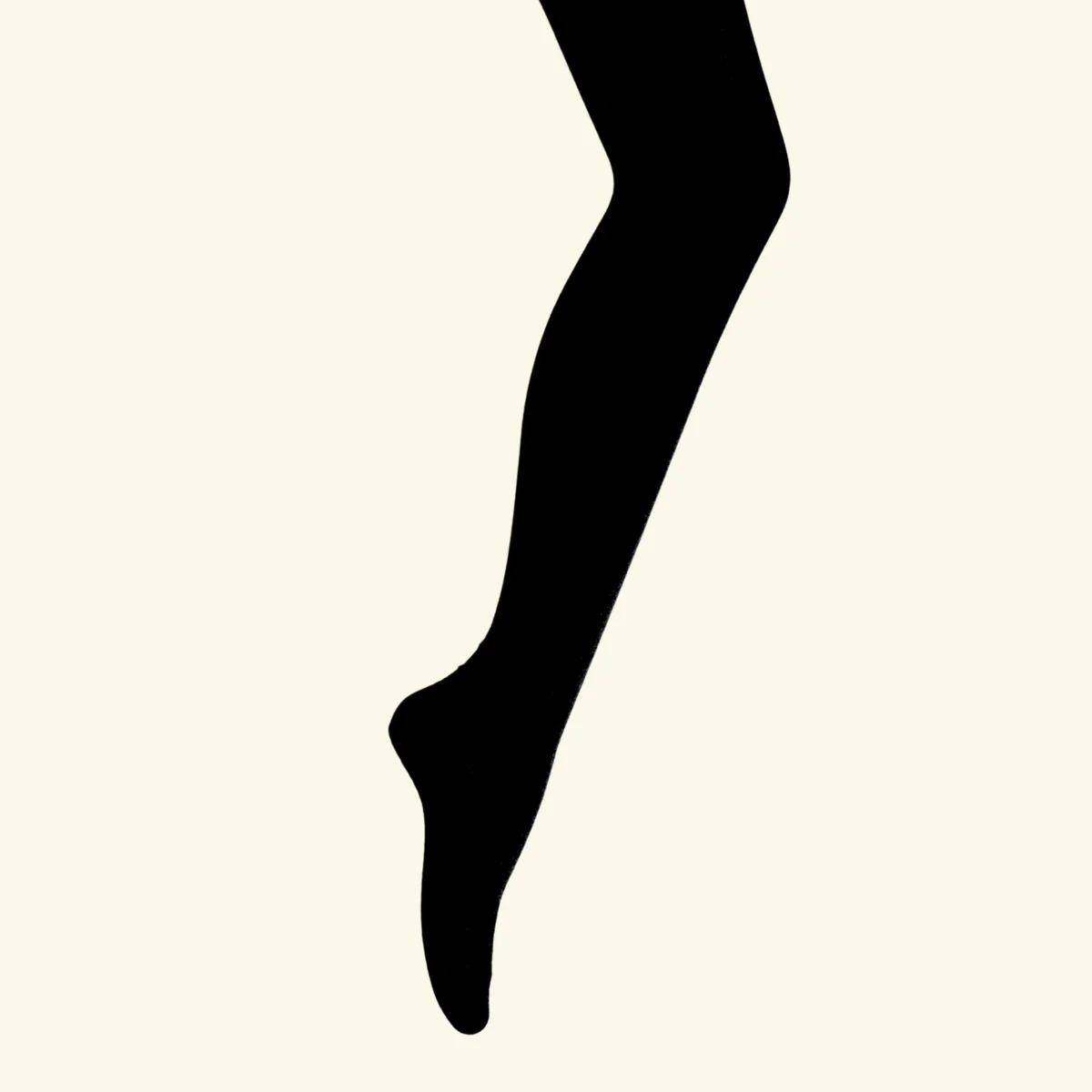 Organic Cotton Flat Knit Tights || Black
