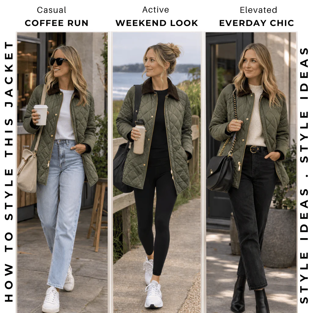 Daisy - Women's Quilted Jacket || Olive Green