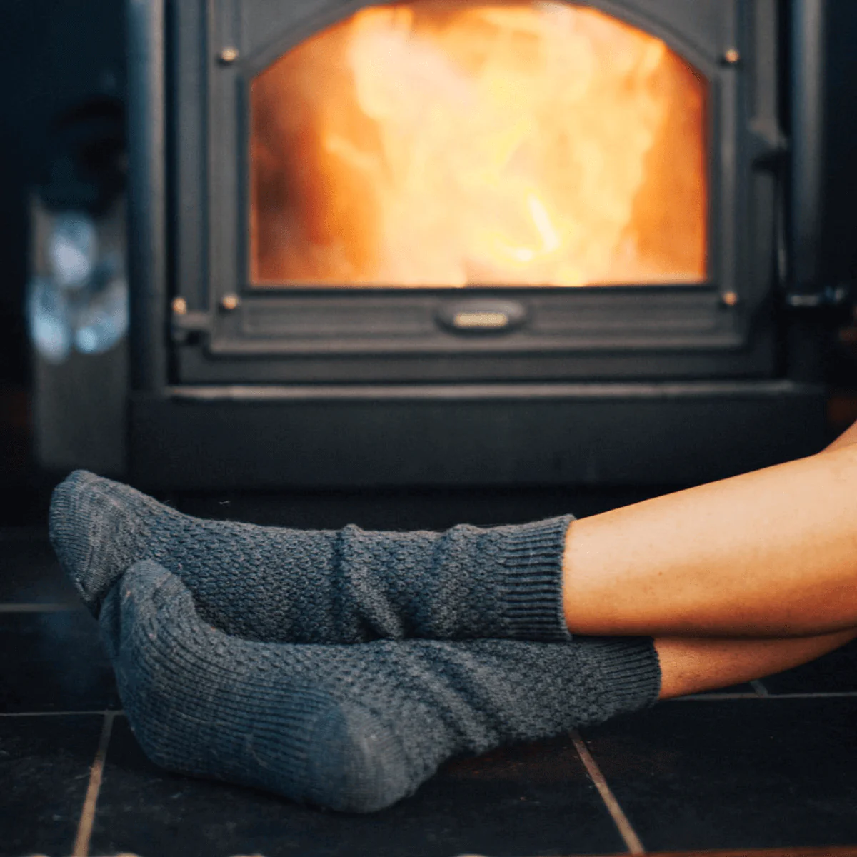 Merino Wool Chunky Waffle Knit Sunday Socks || Kaikoura