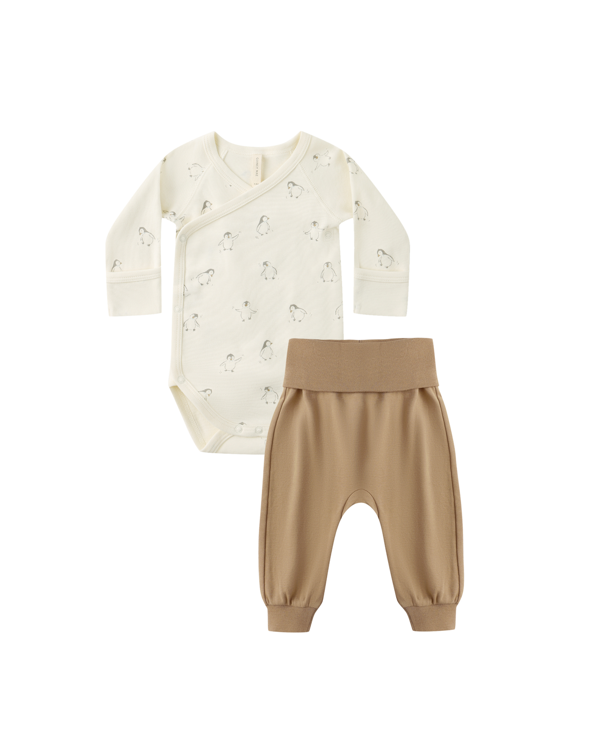Side Snap Bodysuit + Pants Set || Penguins