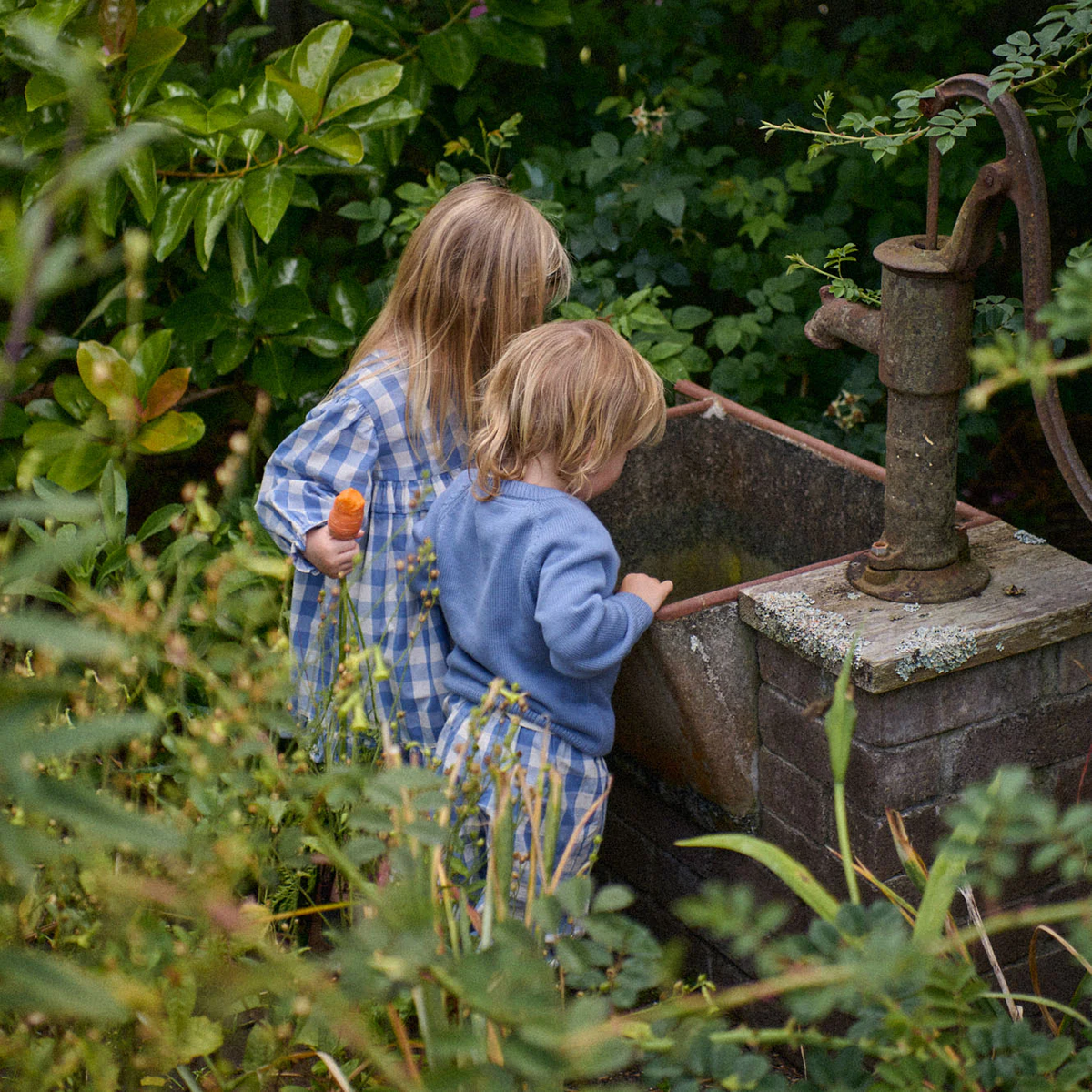 Billy Jumper || Dusky Blue Cable Knit