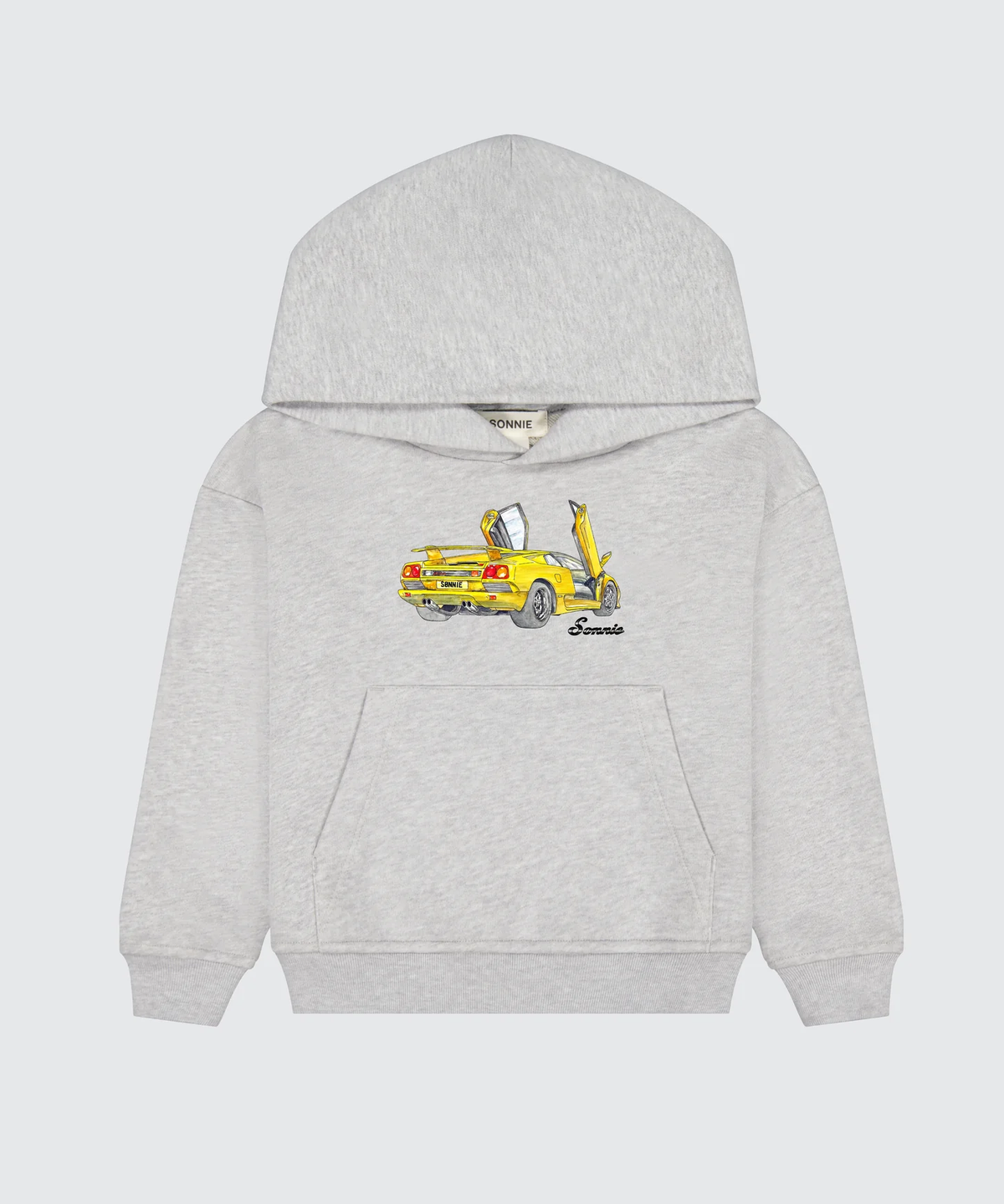 Lambo Hoodie|| Grey Marle