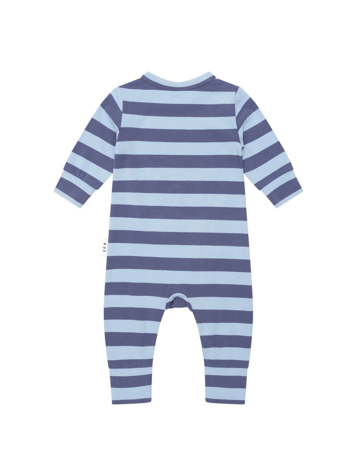 College Hux Romper || Blue Stripe