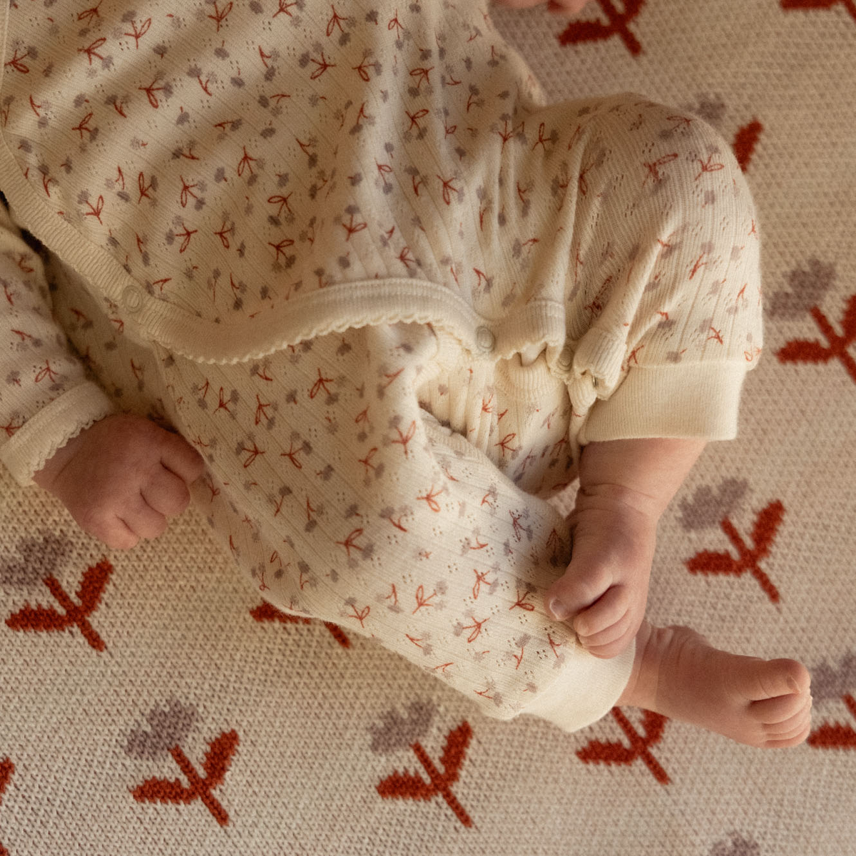 Kimono Stretch & Grow Pointelle || Dandelion Print