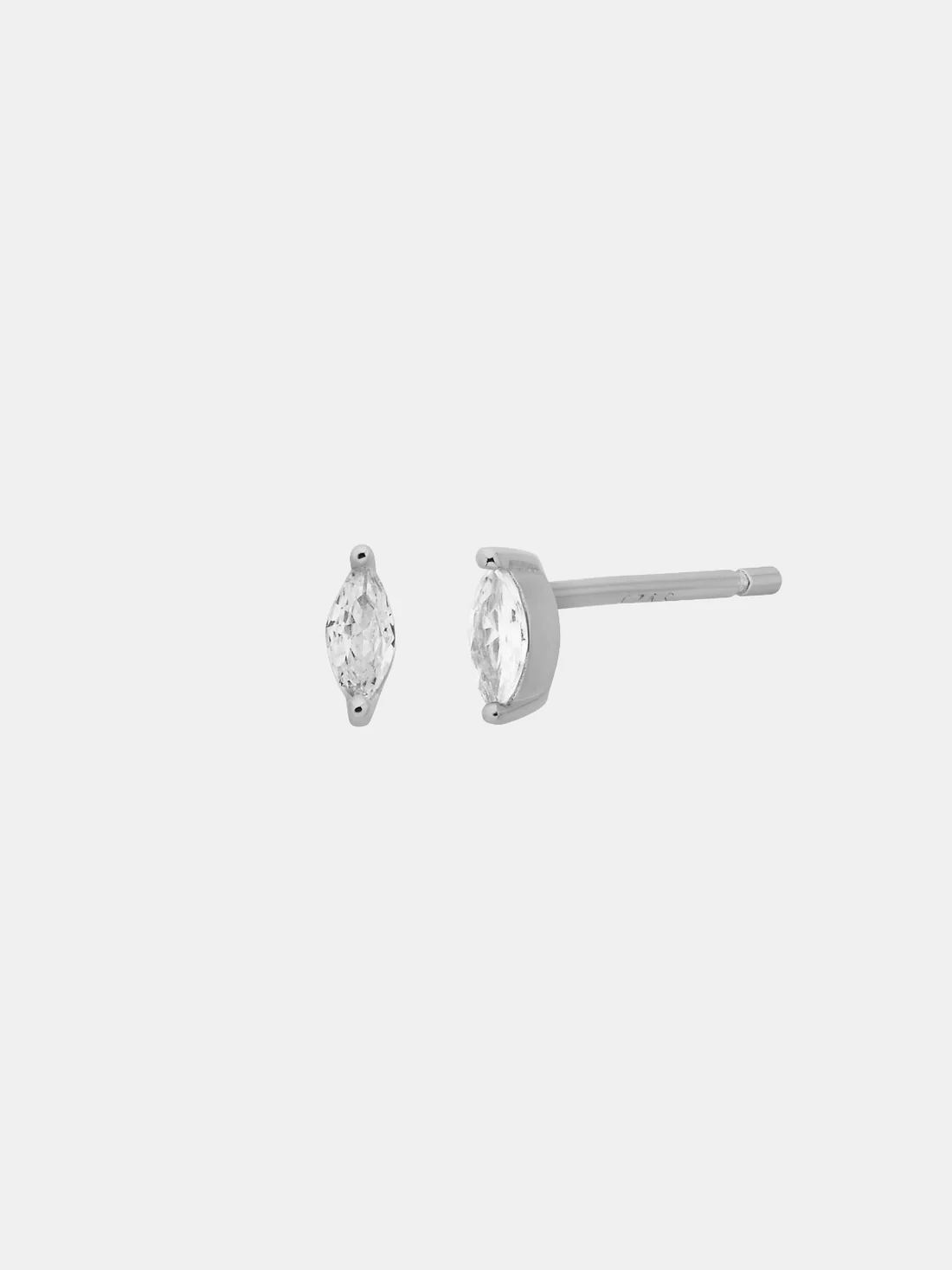 Solitaire Marquise Studs 7mm